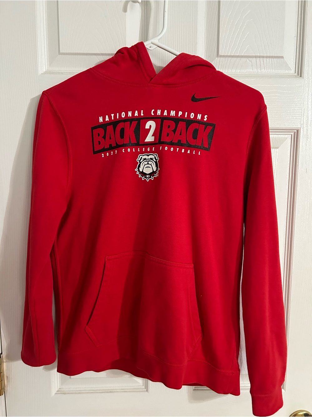 Nike Red 'Back 2 Back' Pullover Hoodie